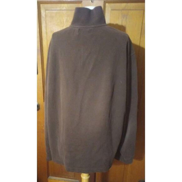 Vtg Polo Ralph Lauren men's 1/4 Zip Sweater Set sz 2XL Red & Brown Mock Neck - Picture 10 of 13